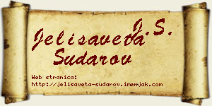 Jelisaveta Sudarov vizit kartica